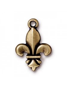 Drop Fleur 24x17x4mm Antique Bronze