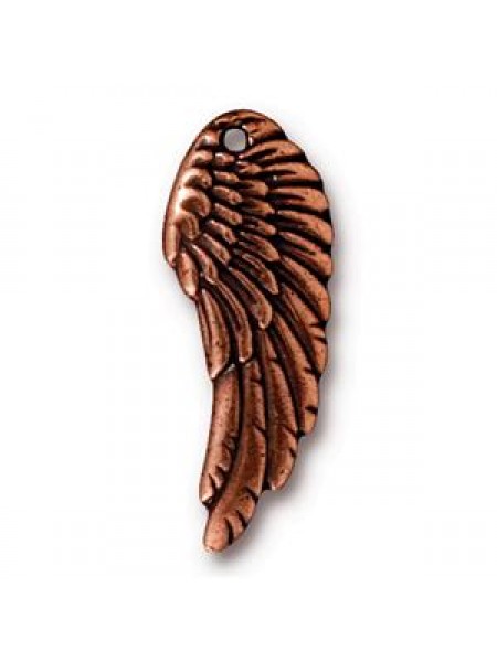 DROP  Wing  28x10x2mm Antique Copper