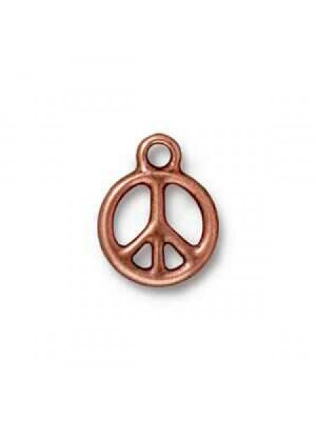 Drop Small Peace 12 x 15.5mm Anti Copper