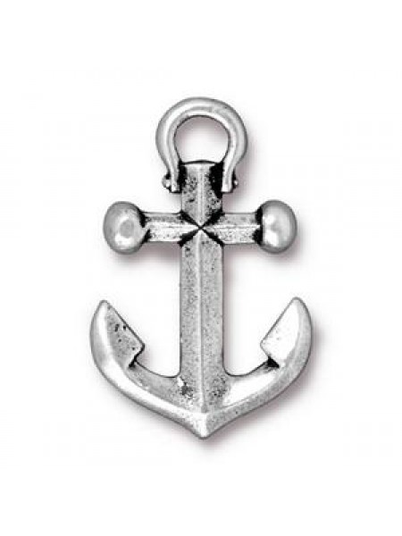 Drop Anchor Antique Silver