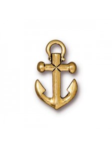 Anchor Charm Antique Gold