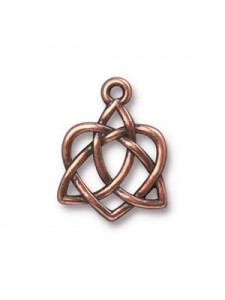 Drop Small Celtic Open Heart Anti Copper