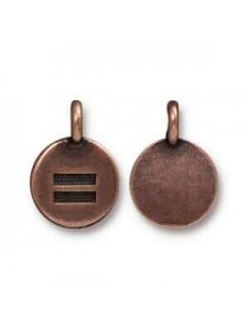 Charm Equality 16.6x11.6mm Antiqu Copper