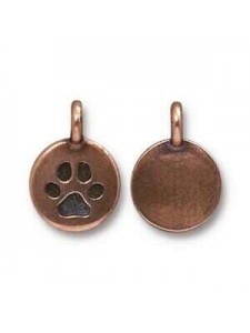 Charm Paw 16.6x11.6mm  Antique Copper