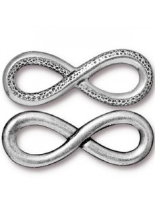Link Infinity 22x12mm Antique Silver