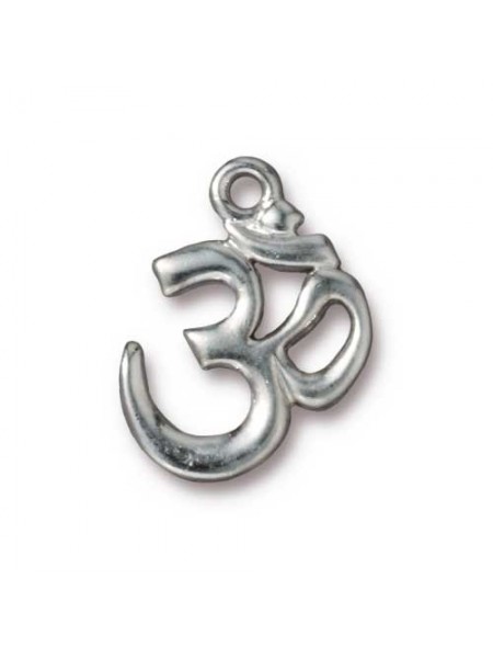 Drop  AUM (OM) 20mm Silver