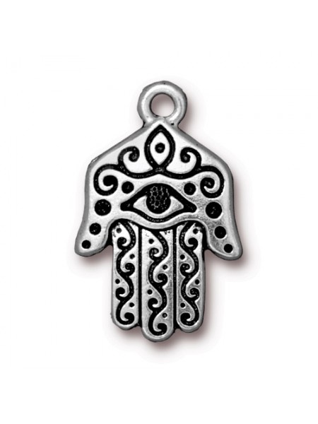 Drop  HAMSA Pendant  SA (Antique Silver)