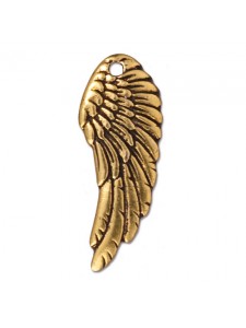 DROP  Wing  28x10x2mm Gold Antique