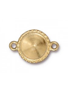 LINK FRAME 12MM BEADED ROUND GB