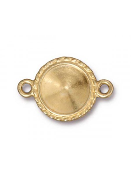 LINK FRAME 12MM BEADED ROUND GB