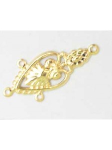 Earring Part 4-Loop Gold Plated - each
