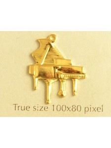 Piano Charm Gold Plated