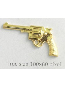 Pistol Charm Gold Plated