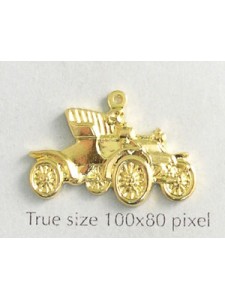 Vintage Car Charm Gold Plated