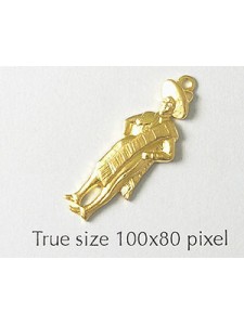 Mexican Man Charm Gold Plated