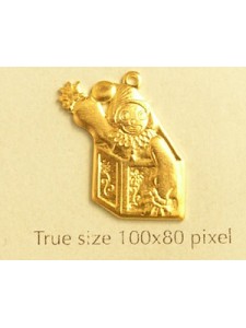 Jack-in-the-Box Charm Gold Plated