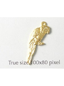 Parrot Charm Gold Plated
