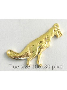 Dinosaur T-Rex Charm Gold Plated