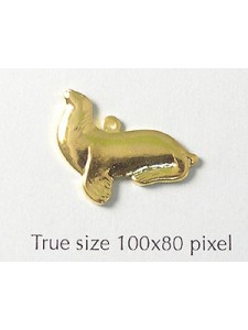Seal Charm Gold Plated