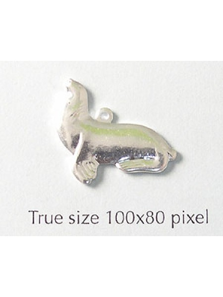 Seal Charm Silver Plated