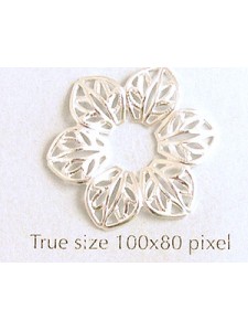 Filigree Flower Silver plated
