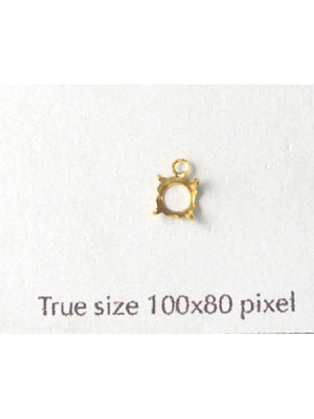 Setting Round SS19 1Ring Gold Plated