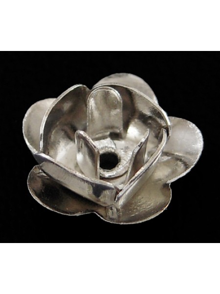 Rose 8mm diameter H0.8mm Platinum Plated