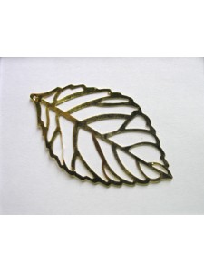 Iron Leaf 54x31mm (1mm H) Gold plated