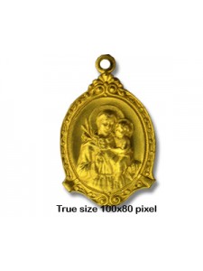 Religious Medallion  St.Anthony  RAW