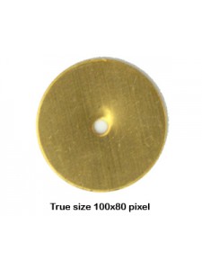 Round disc w/hole 23mmx0.4mm RAW