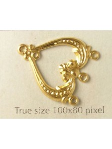 Earring Part 4-Loop Gold Plated
