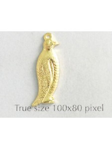 Penguin Charm  Gold Plated