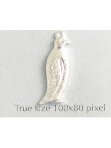 Penguin Charm  Silver Plated
