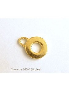 Ring Pendant Gold plated