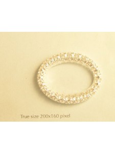 Filgree Oval Ring  35x28mm  Silver