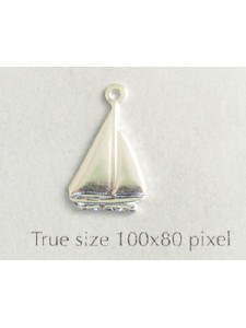 Yacht Charm Silver Plated