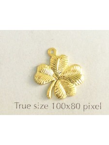 Four Leaf Clover Charm Gold Plated