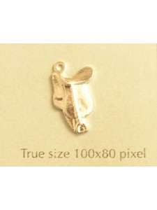 Saddle Charm Silver Plated
