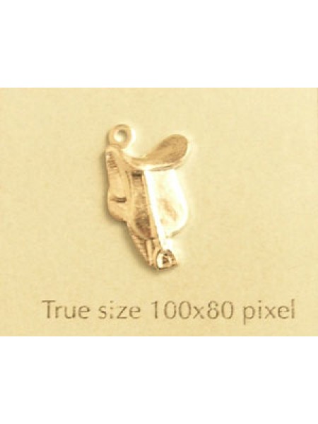 Saddle Charm Silver Plated