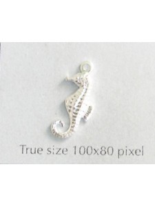 Seahorse Charm Silver Plated