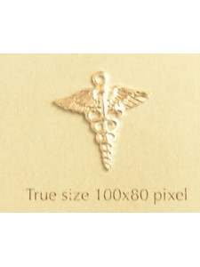 Medical Symbol Charm Silver
