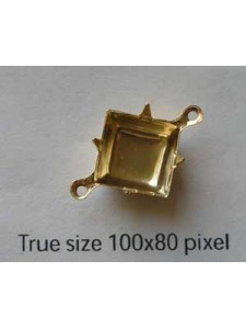 Setting Square 10x10mm 2-ring GP