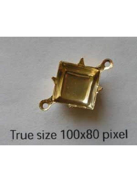 Setting Square 10x10mm 2-ring GP