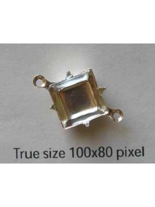 Setting Square 10x10mm 2-ring SP