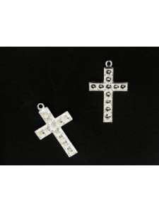 Cross w/ring 24x16mm (PP19) Silver plate