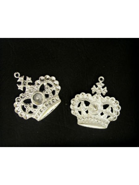 Crown w/ring (SS24 PP17...)  Silver plat