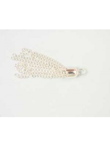 Tassel Chain Silver plated - each