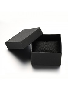 Box w/sponge pad 9x8x5cm Black