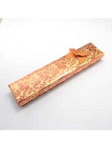 Cardboard Necklace Box 21x5x2cm Peach