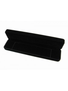 Velour Necklace Box 24x5x3cm Black
